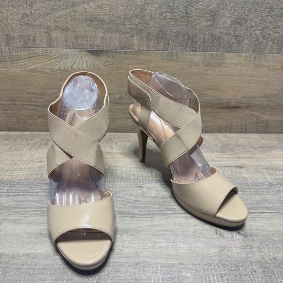 Liz Claiborne Nude Tan Stilleto Heels Women's Size 11 - Picture 5 of 6